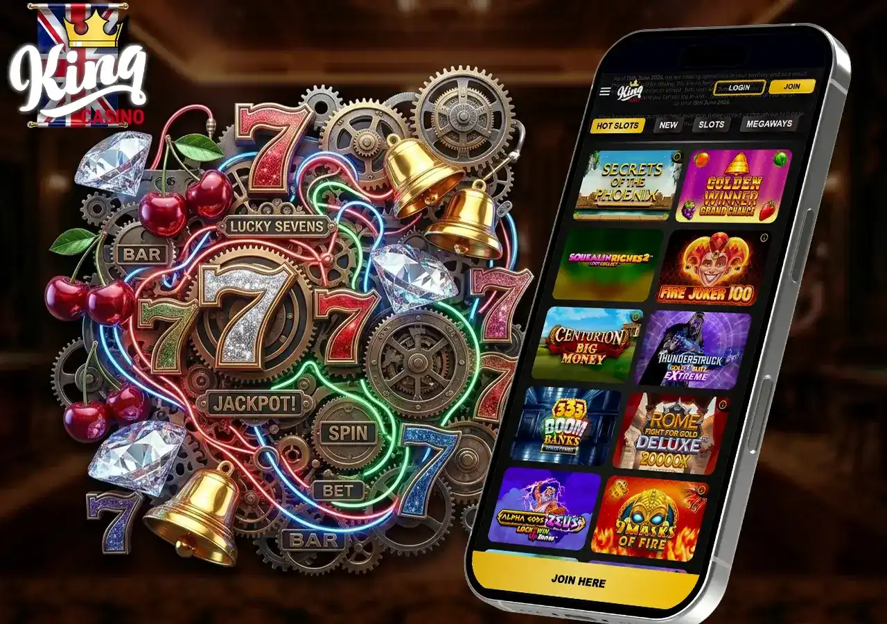 Variety of top classic and modern online slots at King Casino